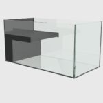 Tartarughiera 250 litri con Zona Emersa e Mobile Bianco - Linea Standard