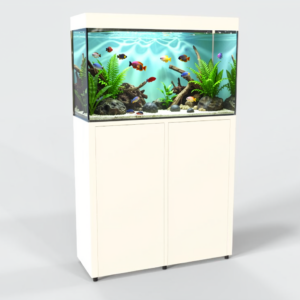 Acquario 105 Litri con Mobile Bianco – Linea Standard