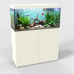 Acquario 165 Litri con Mobile Bianco – Linea Standard