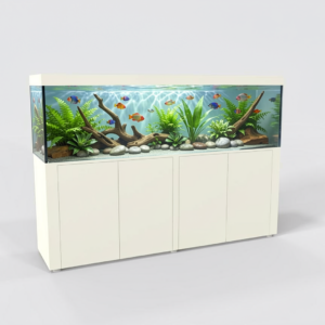 Acquario 490 Litri con Mobile Bianco – Linea Standard